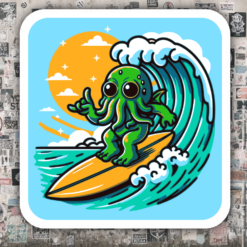 Baby Cthulhu Surfing